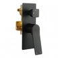 Square Black Grey Wall Mixer With Diverter