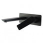 Square Black Wall Mixer with Spout