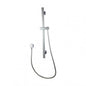 Square Chrome Wall Mounted Sliding Rail with Water Hose & Wall Connector Only