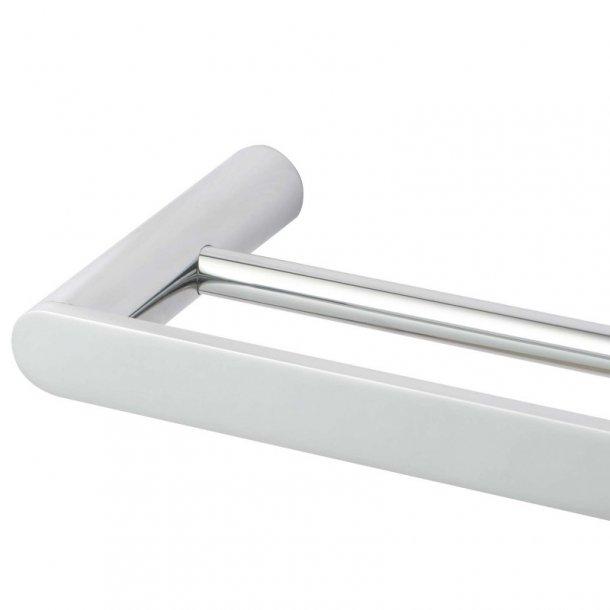Chrome Double Towel Rail 800mm Stainless Steel 304 Wall Mounted