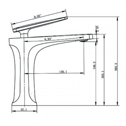 Bathroom Brass Black Basin Mixer Tap