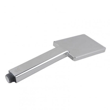 Square Chrome ABS Rainfall Handheld Shower Head With 1.5m PVC Hose