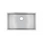304 Stainless Steel Hand-made Single Bowl Kitchen Sink(Round Edges) 762*457*254mm