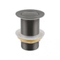 Gun Metal Grey 32/40mm Solid Brass Basin Pop Up Waste with NO Overflow