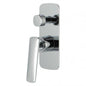 Square Chrome Wall Mixer With Diverter