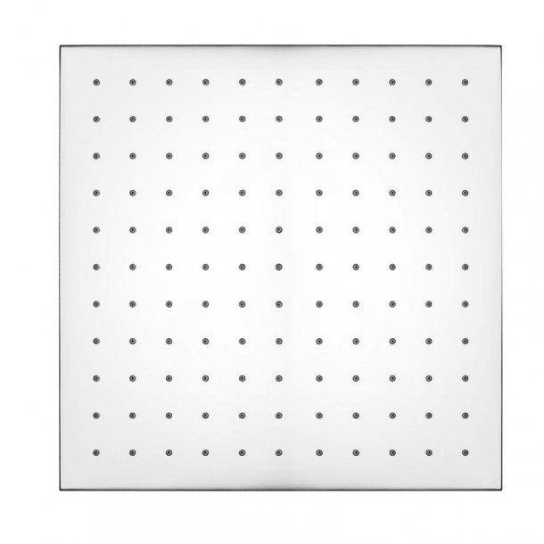 Square Chrome Brass Rainfall Shower Head 300mm