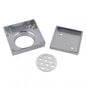 115*115mm Chrome Smart Tile Insert Floor Waste Shower Grate Drain(73.8mm Outlet)