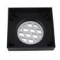 115*115mm Black Smart Tile Insert Floor Waste Shower Grate Drain(73.8mm Outlet)