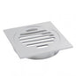 110*110mm Square Chrome Brass Floor Waste Shower Grate Drain(100mm Outlet)