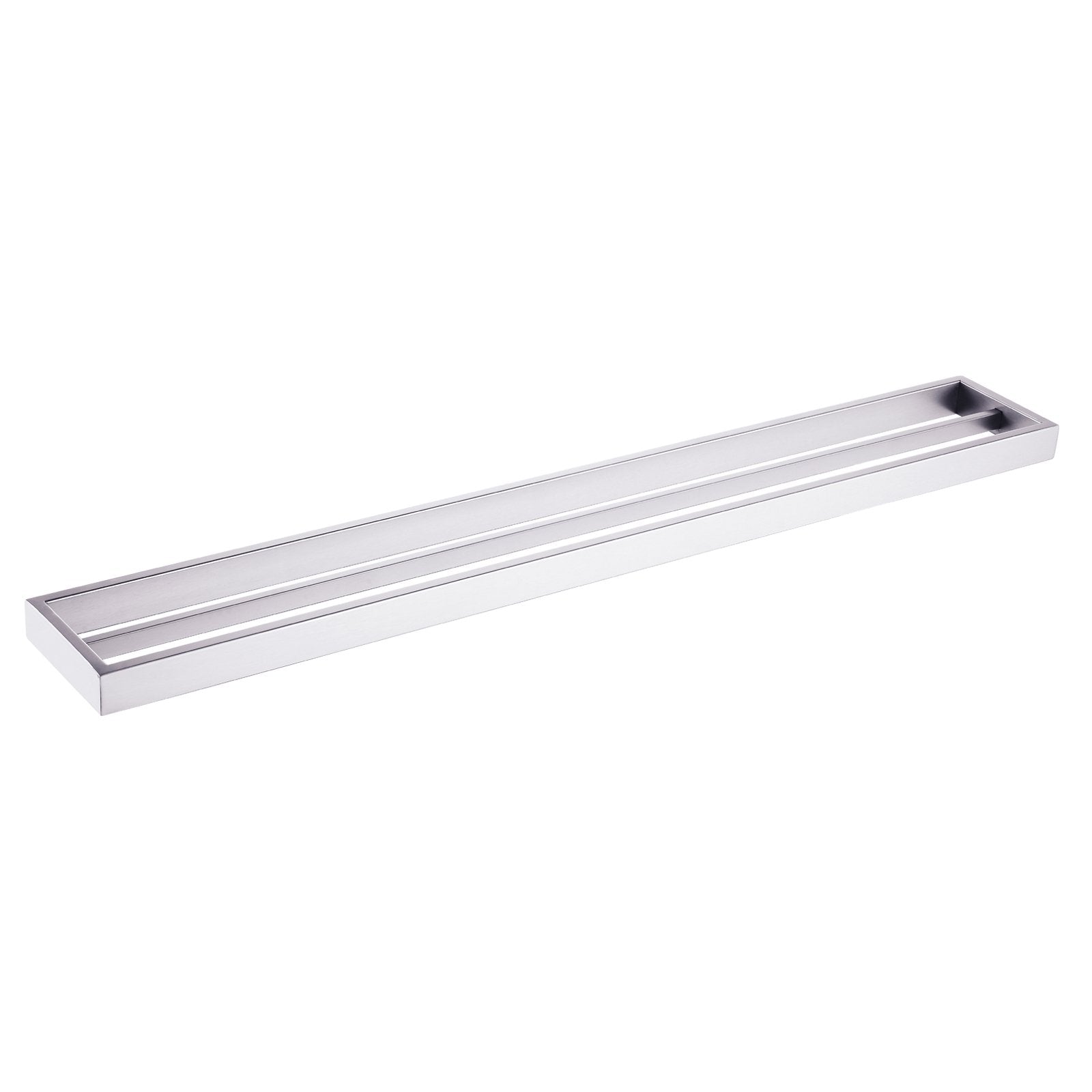 Cavallo Brushed Nickel Square Double Towel Rail 800mm