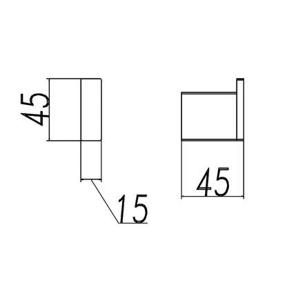 Cavallo Brushed Yellow Gold Square Double Robe Hook
