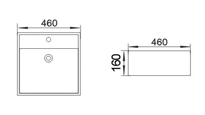 BA410 — Above Counter Basin