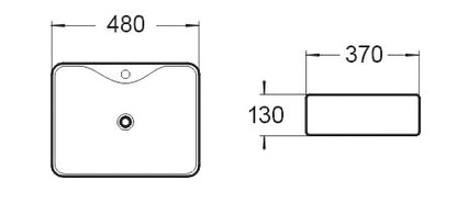 440x440x100  Basin