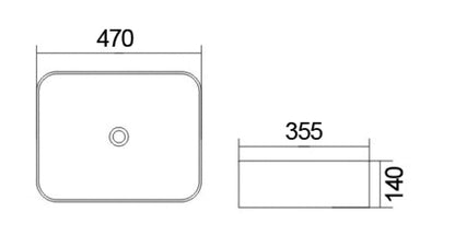 440x440x100  Basin