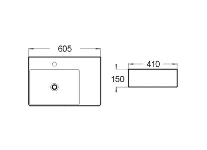 BA800LHB - Above counter Basin