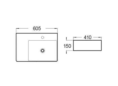 BA800RHB - Above counter Basin