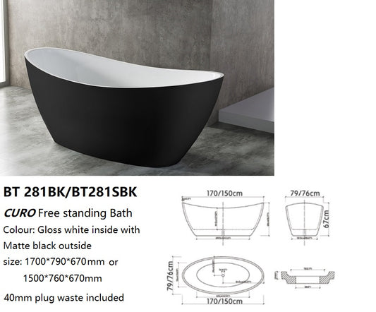 CURO Free Standing Bath Tub