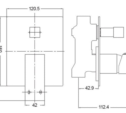 BTD3106 — Shower Mixer With Diverter