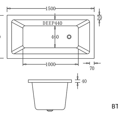 Bari Drop In Bathtub
