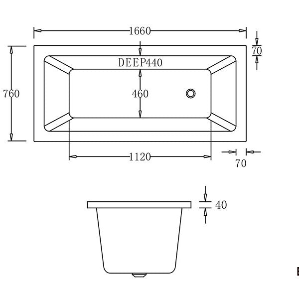 Bari Drop In Bathtub