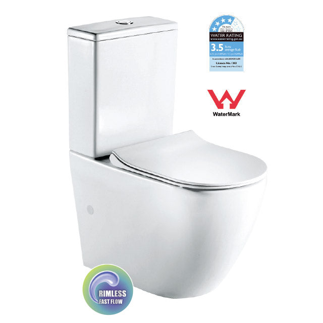 T2141A — Back-to-wall RIMLESS Toilet Suite