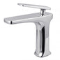 Square Chrome Basin Mixer