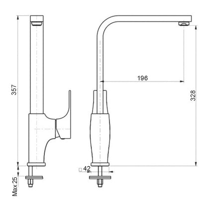 Hino series KITCHEN SINK MIXER