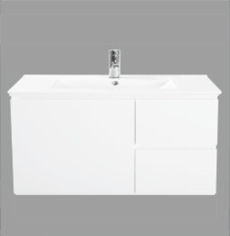 750 Vanity Unit - Lucas Slim Series - Wall Hung