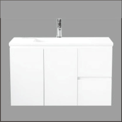 900 Vanity Unit - Lucas Slim Series - Wall Hung