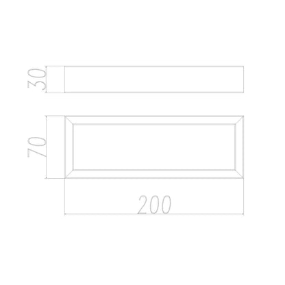 Cavallo Brushed Nickel Square Towel Rail 200mm