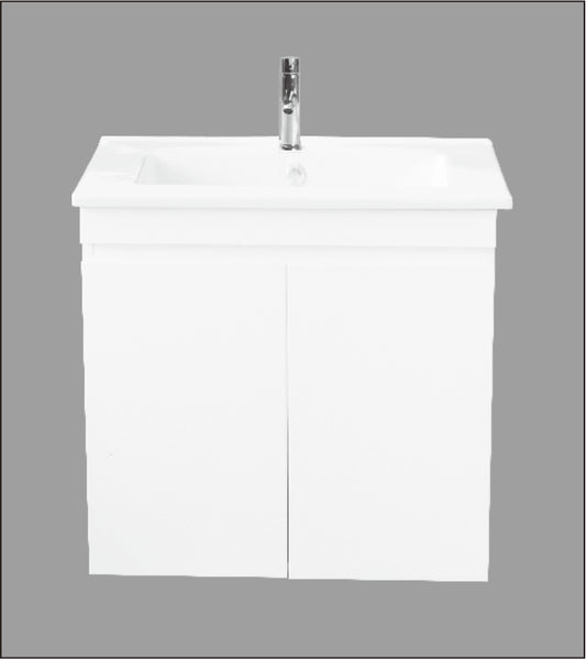 600 Vanity Unit - Lucas Slim Series - Wall Hung