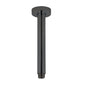 Pentro Gun Metal Grey Round Ceiling Shower Arm 200mm