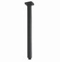 Cavallo Gun Metal Grey Square Ceiling Shower Arm 400mm