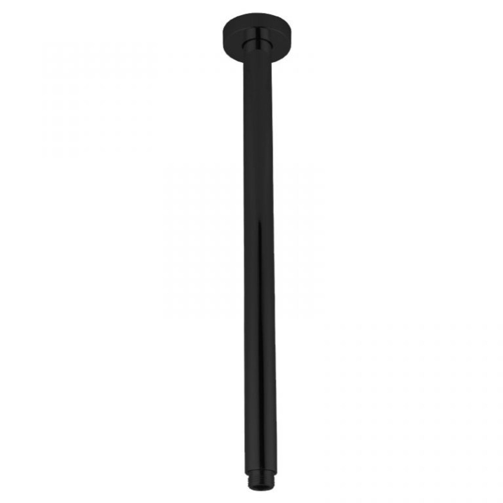 Pentro Matte Black Round Ceiling Shower Arm 400mm