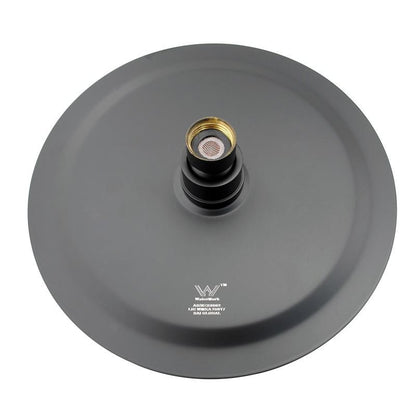 Pentro 200mm Matte Black Round Ultra-thin Shower Head