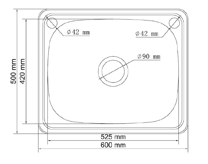 BKS-PS6050 Sofia Insert Laundry Trough (45 litre)