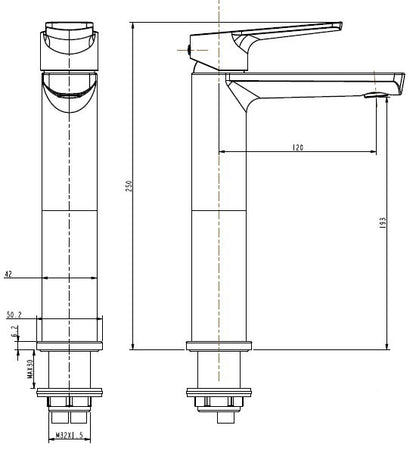 ROME Tall Basin Mixer