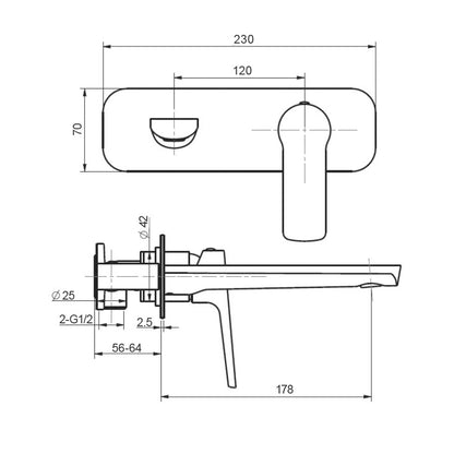 BTC8360 — Wall Mixer