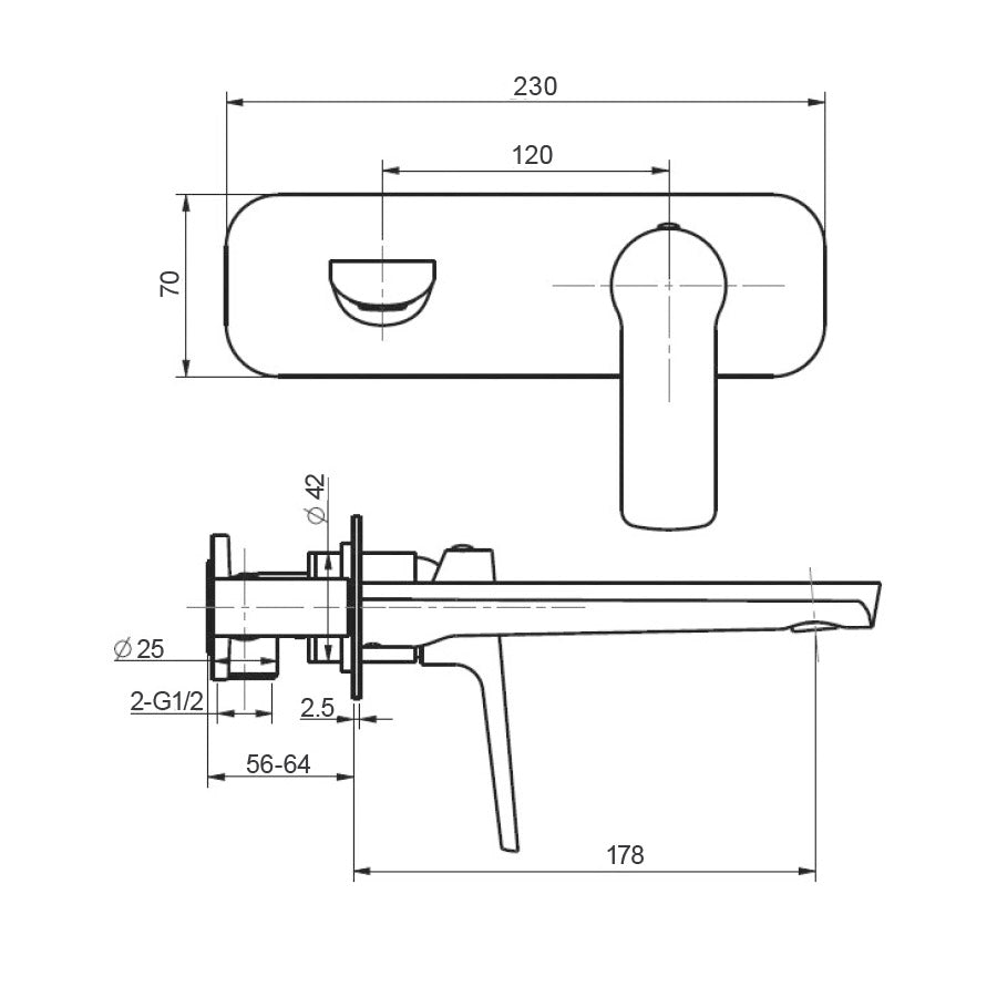 BTC8360 — Wall Mixer