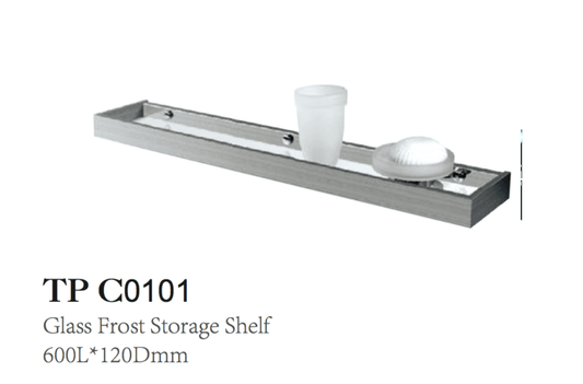 GLASS FROST STORAGE SHELF 600L*120Dmm