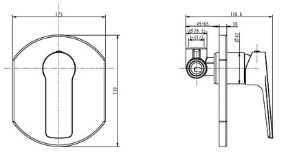 (DISCONTINUED) BTV8460 - Shower Mixer