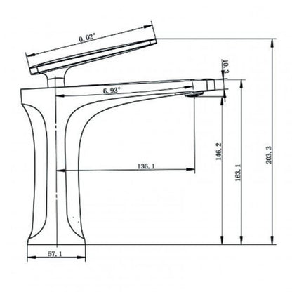Brass Chrome Basin Mixer Tap