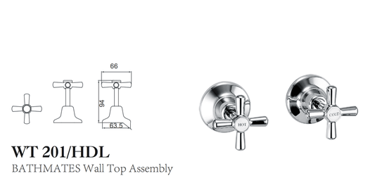 BATHMATES WALL TOP ASSEMBLY