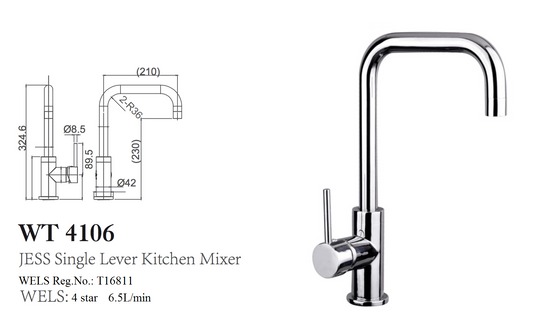 JESS SINGLE LEVER SINK MIXER