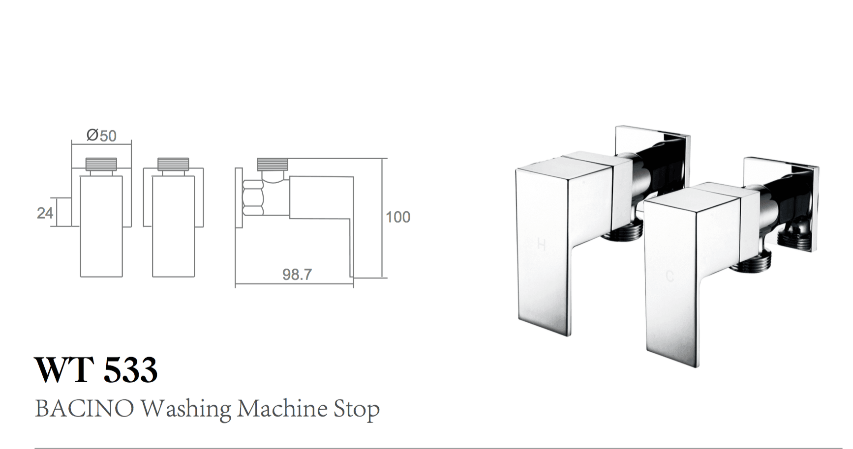 BACINO WASHING MACHINE STOP
