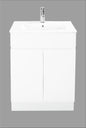 LUCAS 600mm Freestanding SLIM 2 Door Cabinet Only
