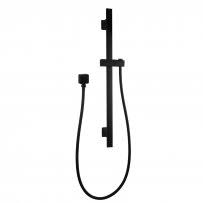 Square Black Sliding Shower Rail without Handheld Shower
