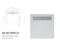 900 x 900mm SMC Shower Base with Stainless Steel Channel