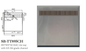 895mm SMC Tile Tray with S/SChannel and SB-WASTE (2 boxes)