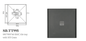 995mm SMC Tile Tray with S/Grate and SB-WASTE (2 boxes)